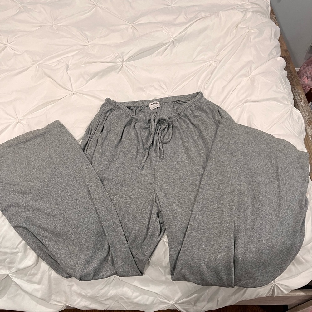 Cotton On Gray Wide-Leg Lounge Pants